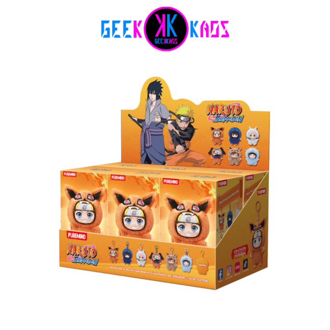 PUREMIND - NARUTO SHIPPUDEN - CUTE BEAST PARTY SERIES VINYL PLUSH BLIND BOX - 14CM