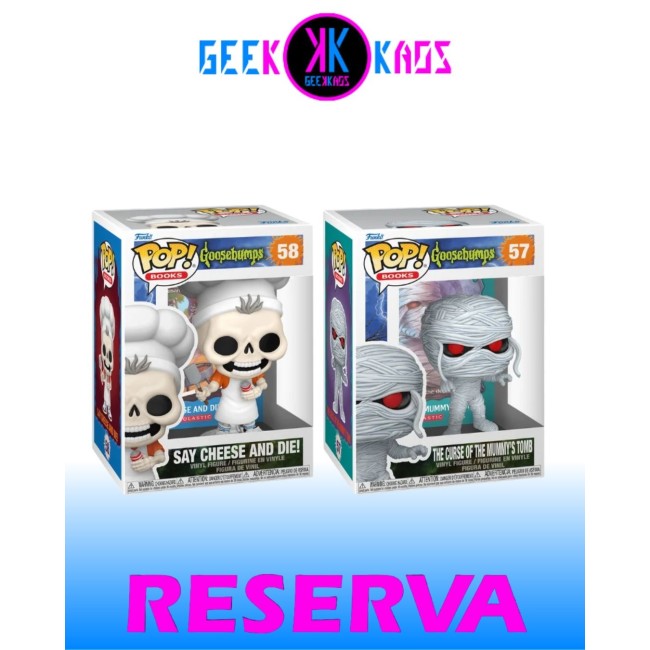 2-PACK - FUNKO POP! GOOSEBUMPS - THE CURSE OF THE MUMMY´S TOMB 57, SAY CHEESE ADN DIE! 58