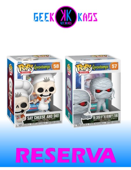 2-PACK - FUNKO POP! GOOSEBUMPS - THE CURSE OF THE MUMMY´S TOMB 57, SAY CHEESE ADN DIE! 58