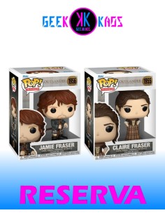 2-PACK - FUNKO POP! - OUTLANDER - JAMIE FRASER 1956, CLAIRE FRASER 1957