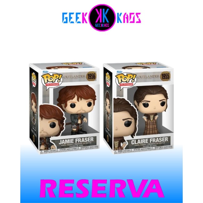 2-PACK - FUNKO POP! - OUTLANDER - JAMIE FRASER 1956, CLAIRE FRASER 1957