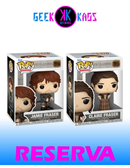 2-PACK - FUNKO POP! - OUTLANDER - JAMIE FRASER 1956, CLAIRE FRASER 1957