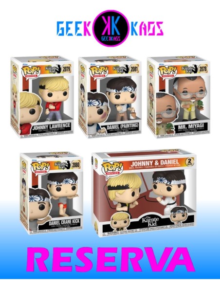 5-PACK - FUNKO POP! THE KARATE KID - MR. MIYAGI 2078, JOHNNY 2079, DANIEL 2080, DANIEL 2081, JOHNNY & DANIEL (2-PACK)
