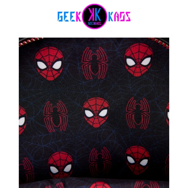 MINI MOCHILA - SPIDER-MAN - SPIDER WEB - LOUNGEFLY