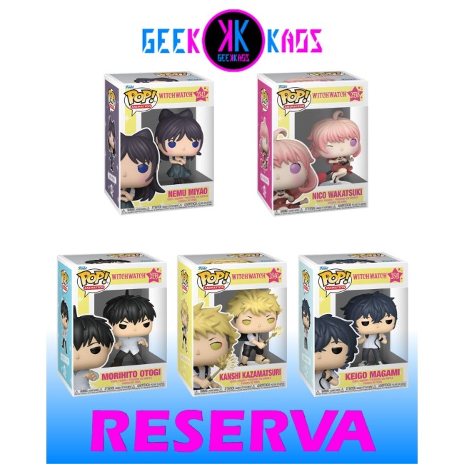 5-PACK - FUNKO POP! WITCH WATCH - NICO 2538, MORIHITO 2539, KANSHI 2540, KEIGO 2541, NEMU 2542