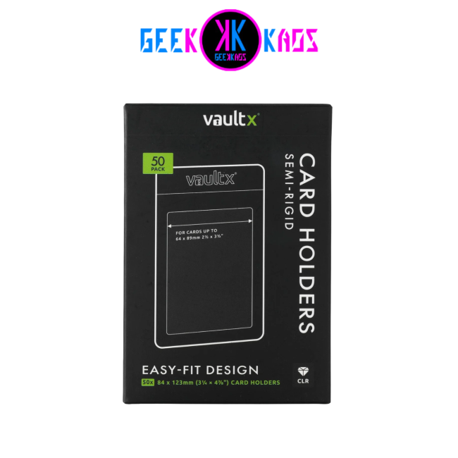 FUNDAS TCG - SEMI-RIGID CARD HOLDERS (50 UND) - VAULT X