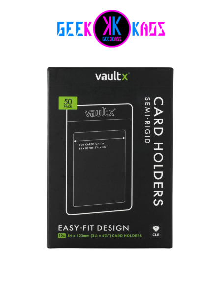 FUNDAS TCG - SEMI-RIGID CARD HOLDERS (50 UND) - VAULT X