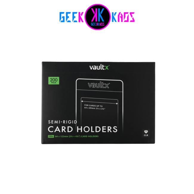 FUNDAS TCG - SEMI-RIGID CARD HOLDERS (200 UND) - VAULT X