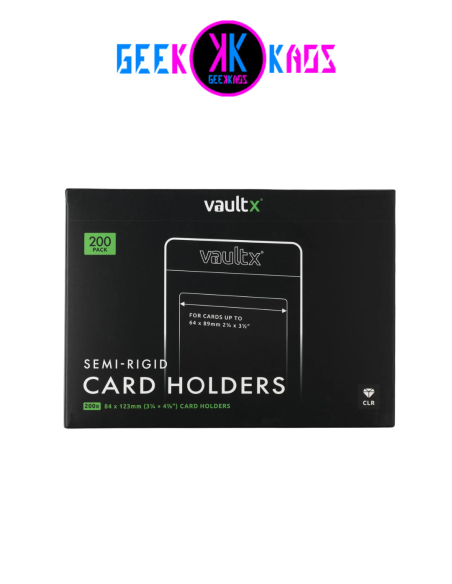 FUNDAS TCG - SEMI-RIGID CARD HOLDERS (200 UND) - VAULT X