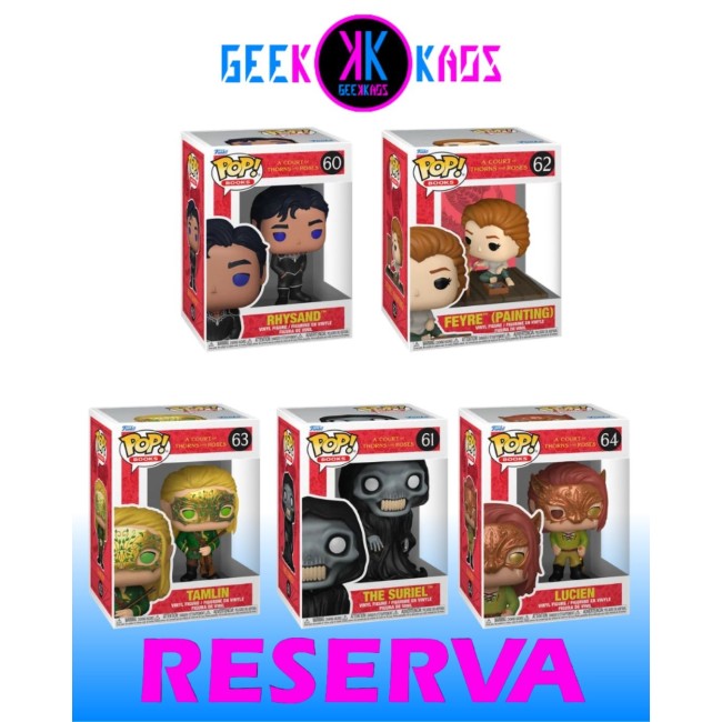 5-PACK - FUNKO POP! A COURT OF THORNS AND ROSES - RHYSAND 60, THE SURIEL 61, FEYRE 62, TAMLIN 63, LUCIEN 64