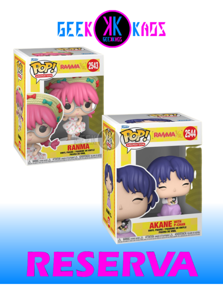 2-PACK - FUNKO POP! RANMA- RANMA 2543, AKANE WITH P-CHAN 2544