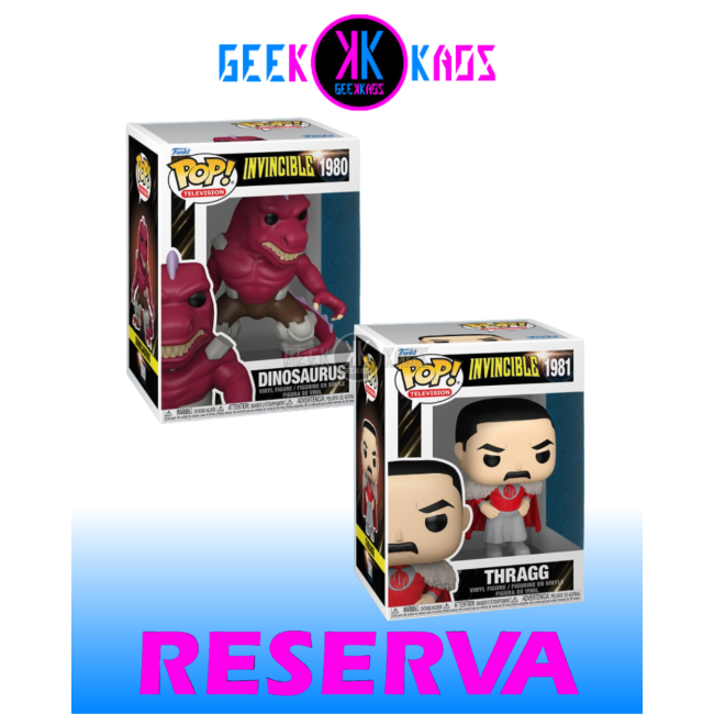 2-PACK - FUNKO POP! INVINCIBLE- DINOSAURUS 1980, THRAGG 1981