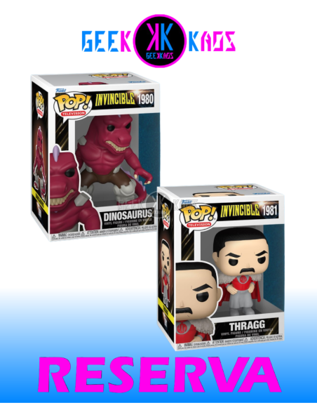 2-PACK - FUNKO POP! INVINCIBLE- DINOSAURUS 1980, THRAGG 1981