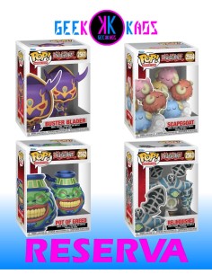 4-PACK - FUNKO POP! - YU-GI-OH! - BUSTER BLADER 2561, POT OF GREED 2562, RELINQUISHED 2563, SCAPEGOAT 2564