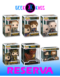 6-PACK - FUNKO POP! - THE HOBBIT - THRANDUL 2184, BILBO 2185, AZOG 2186, THORIN 2187, SMAUG 2188, KILI & FILI