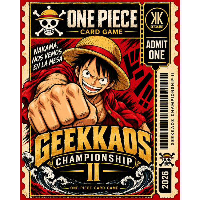 ENTRADA 2º GEEKKAOS CHAMPIONSIP ONE PIECE TCG