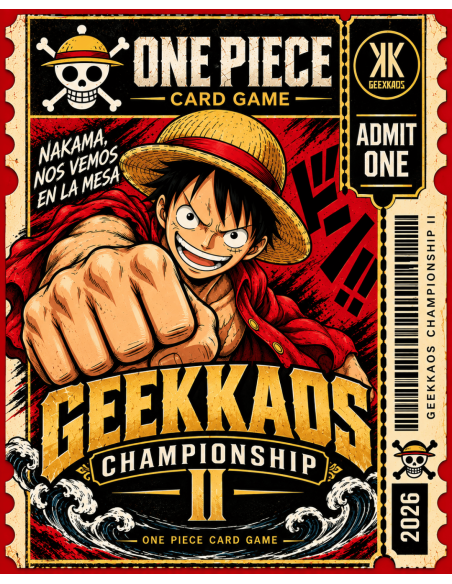 ENTRADA 2º GEEKKAOS CHAMPIONSIP ONE PIECE TCG
