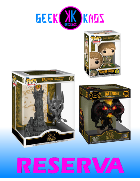 3-PACK FUNKO POP! - THE LORD OF THE RINGS - SAURON 36, SAMWISE GAMGEE 2159, BALROG 2160