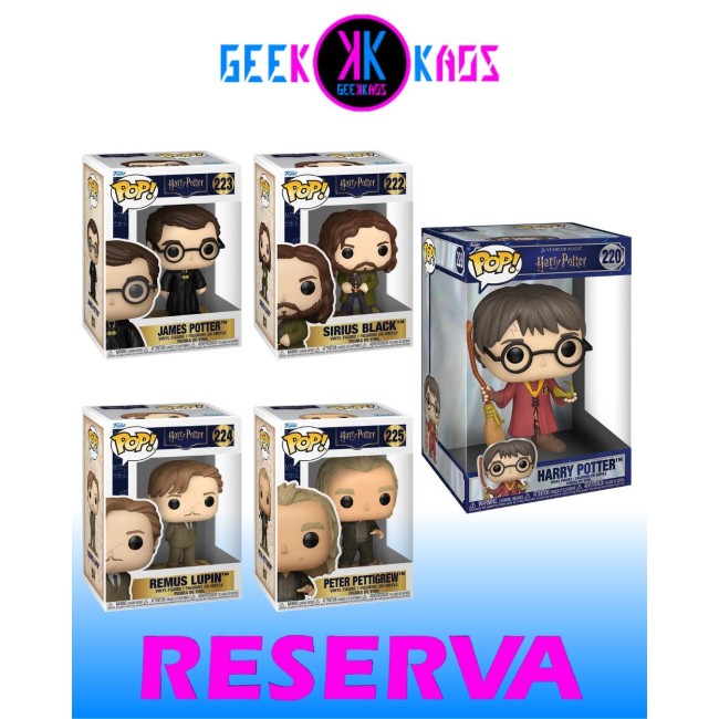 5-PACK - FUNKO POP! - HARRY POTTER - HARRY POTTER 220, SIRIUS BLACK 222, JAMES POTTER 223, REMUS LUPIN 224, PETER PETTIGREW 225