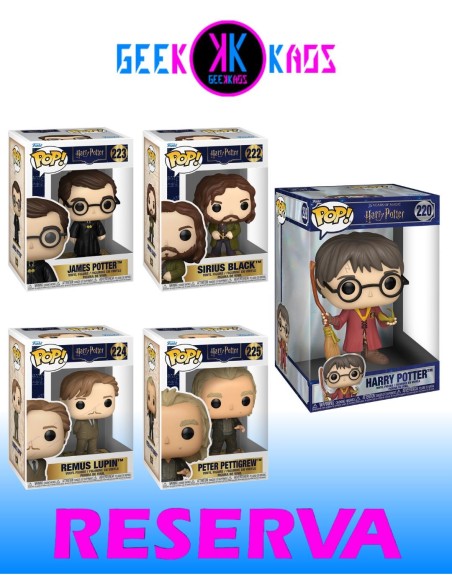 5-PACK - FUNKO POP! - HARRY POTTER - HARRY POTTER 220, SIRIUS BLACK 222, JAMES POTTER 223, REMUS LUPIN 224, PETER PETTIGREW 225