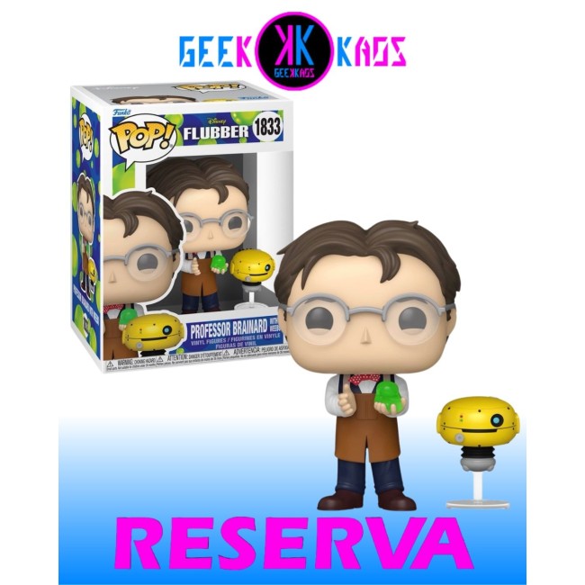 FUNKO POP! - FLUBBER - PROFESSOR BRAINARD WITH WEEBO 1835