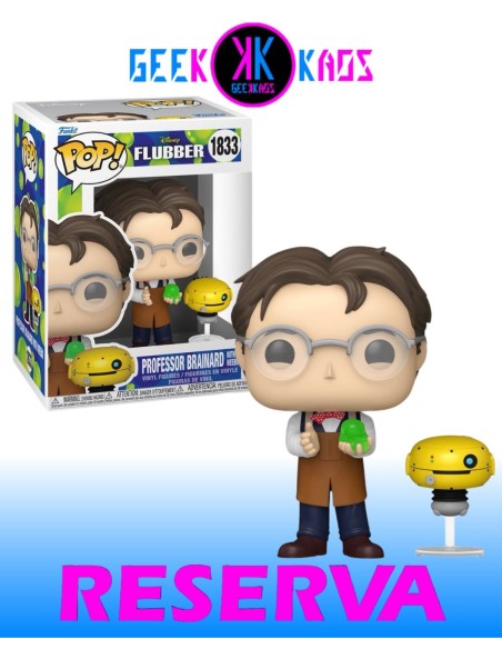 FUNKO POP! - FLUBBER - PROFESSOR BRAINARD WITH WEEBO 1835