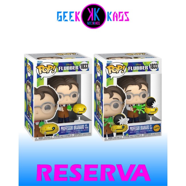 FUNKO POP! - FLUBBER - PROFESSOR BRAINARD WITH WEEBO 1835 (BUNDLE)