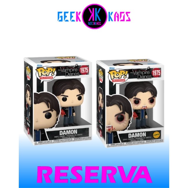 FUNKO POP! - THE VAMPIRE DIARIES - DAMON 1975 (BUNDLE)