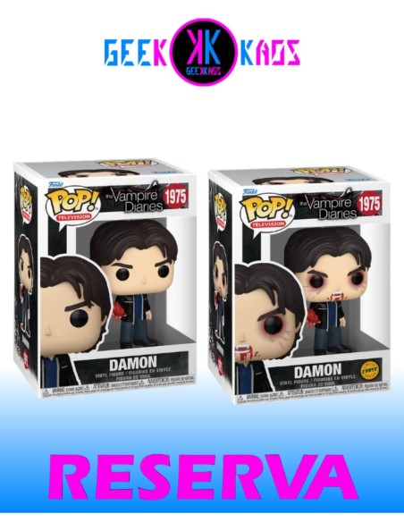 FUNKO POP! - THE VAMPIRE DIARIES - DAMON 1975 (BUNDLE)