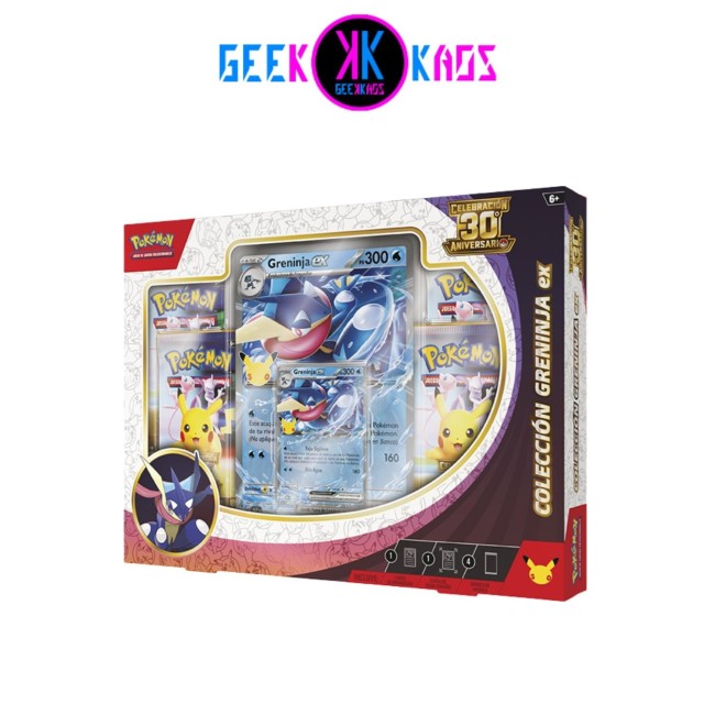POKEMON TCG - COLECCION GRENINJA EX - CELEBRACION 30 ANIVERSARIO - ESPAÑOL