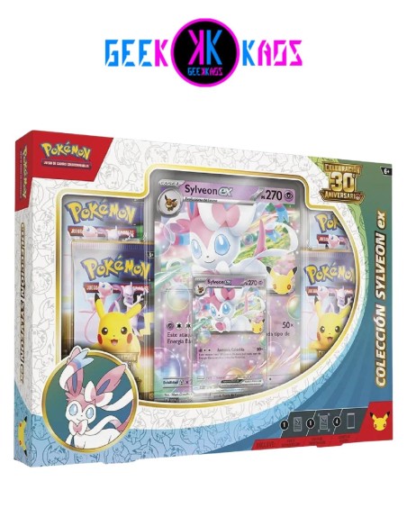 POKEMON TCG - COLECCION SYLVEON EX - CELEBRACION 30 ANIVERSARIO - ESPAÑOL