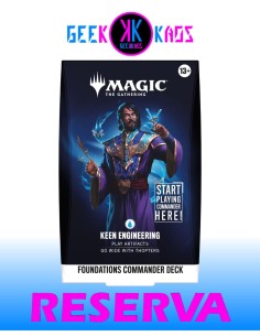 MAGIC: THE GATHERING - REALIDAD FRACTURADA FOUNDATIONS COMMANDER DECK - KEEN ENGINEERING- INGLES