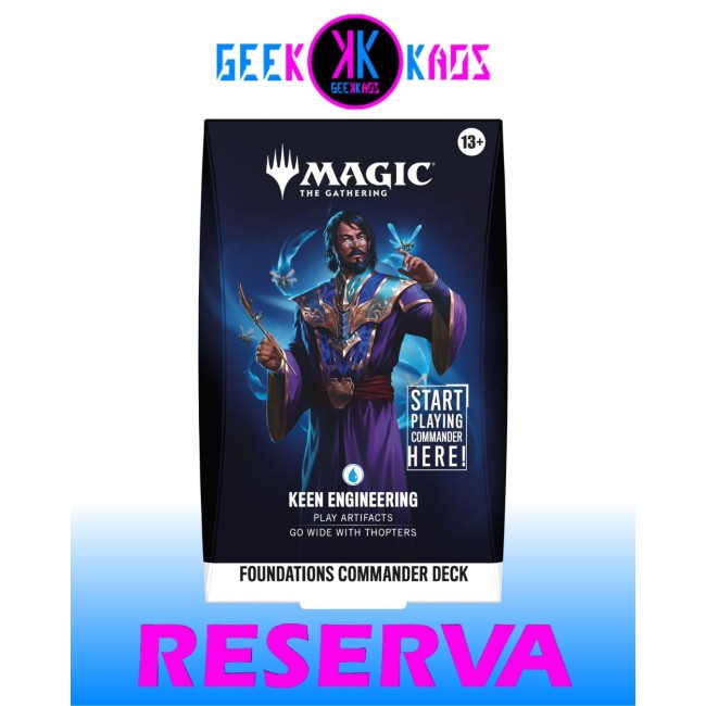 MAGIC: THE GATHERING - REALIDAD FRACTURADA FOUNDATIONS COMMANDER DECK - KEEN ENGINEERING- INGLES