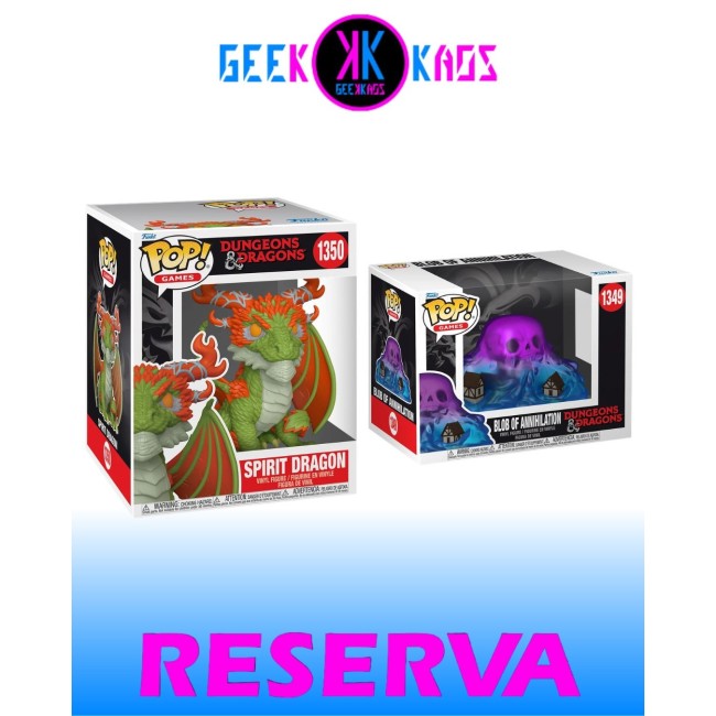 2-PACK - FUNKO POP! - DUNGEONS & DRAGONS - BLOB OF ANNIHILATION 1349, SPIRIT DRAGON 1350