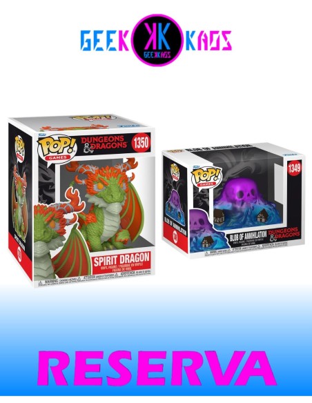 2-PACK - FUNKO POP! - DUNGEONS & DRAGONS - BLOB OF ANNIHILATION 1349, SPIRIT DRAGON 1350