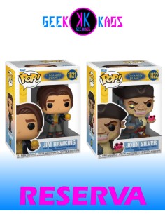 2-PACK - FUNKO POP! - TREASURE PLANET - JIM HAWKINS 1821, JOHN SILVER 1822