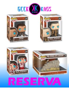 4-PACK - FUNKO POP! DUNE - PAUL ATREIDES 2152, CHANI 2153, ALIA ATREIDES 2154, PAUL ATREIDES WITH SANDWORM 2155