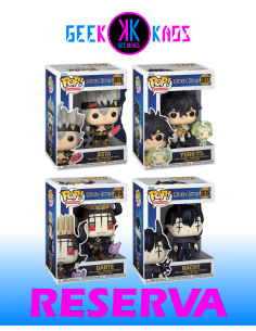 4-PACK - FUNKO POP! - BLACK CLOVER - ASTA 2616, YUNO 2617, DANTE 2618, NACHT 2619