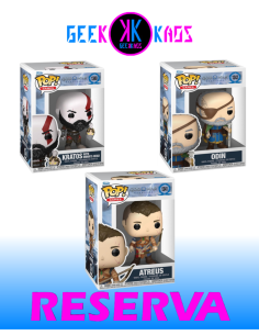 3-PACK - FUNKO POP! - GOD OF WAR -KRATOS 1340, ATREUS 1341, ODIN 1342