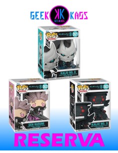 3-PACK - FUNKO POP! - KAIJU NO. 8 - KAIJU NO. 8 2621, GEN NARUMI 2622, KAIJU NO. 9 2623