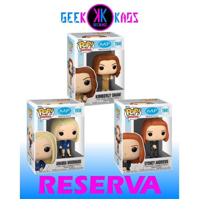 3-PACK - FUNKO POP! - MELROSE PLACE - AMANDA WOODWARD 1939, KIMBERLY SHAW 1940, SYDNEY ANDREWS 1941