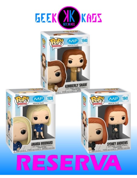 3-PACK - FUNKO POP! - MELROSE PLACE - AMANDA WOODWARD 1939, KIMBERLY SHAW 1940, SYDNEY ANDREWS 1941