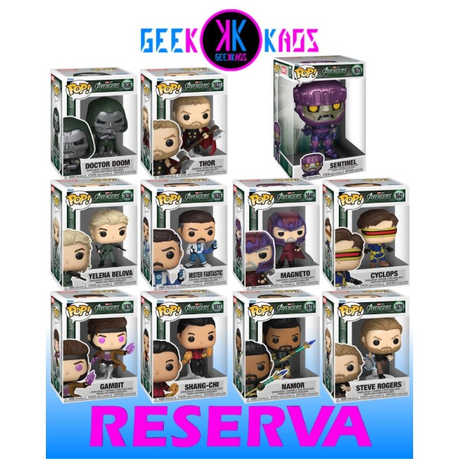11-PACK - FUNKO POP! - AVENGERS: DOOMSDAY - 1636, 1637, 1638, 1639, 1640, 1641, 1675, 1676, 1677, 1678, 1679