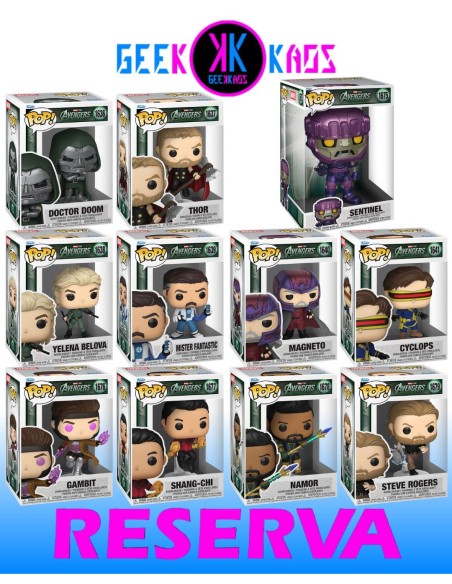 11-PACK - FUNKO POP! - AVENGERS: DOOMSDAY - 1636, 1637, 1638, 1639, 1640, 1641, 1675, 1676, 1677, 1678, 1679