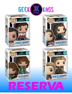 4-PACK - FUNKO POP! OFF CAMPUS - HANNAH WELLS 1987, GARRET GRAHAM 1988, ALLIE HAYES 1989, DEAN DI LAURENTIS 1990