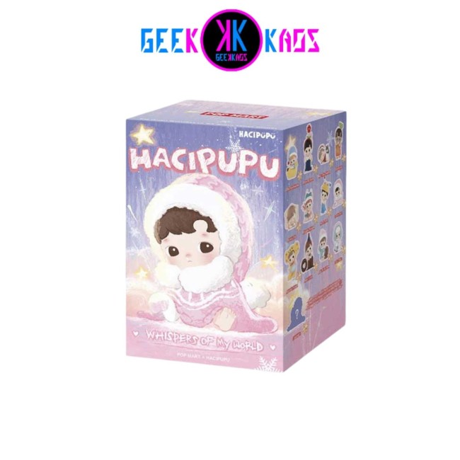 POP MART - HACIPUPU - WHISPER OF MY WORLD SERIES FIGURES - 8-12 CM