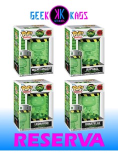 4-PACK - FUNKO POP!  PREMIUM - TEENAGE MUTANT NINJA TURTLES - MICHELANGELO 1971, DONATELLO 1972, RAPHAEL 1973, LEONARDO 1974