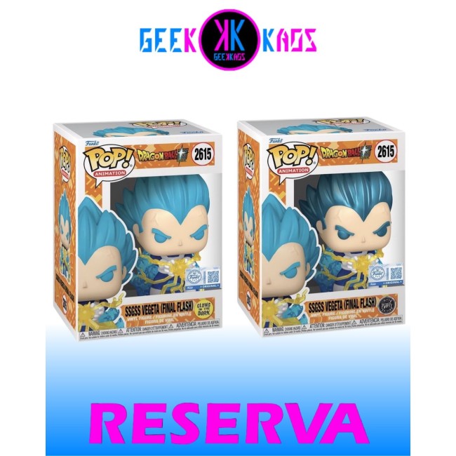 FUNKO POP! - DRAGON BALL SUPER - SSGSS VEGETA (FINAL FLASH) 2615 (SE) (BUNDLE)