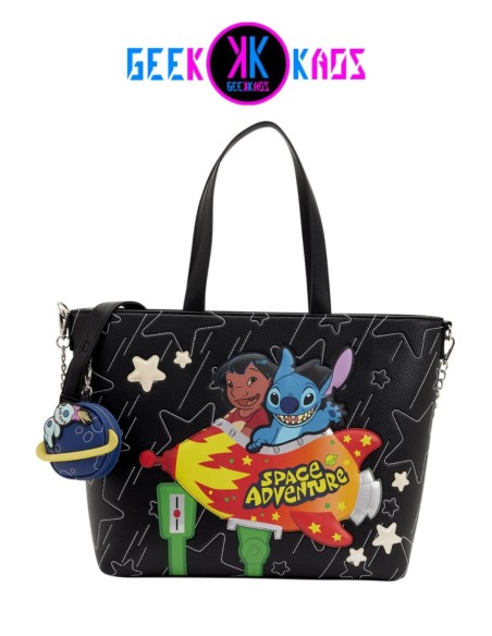 TOTE BAG - LILO & STITCH - SPACE ADVENTURE - LOUNGEFLY
