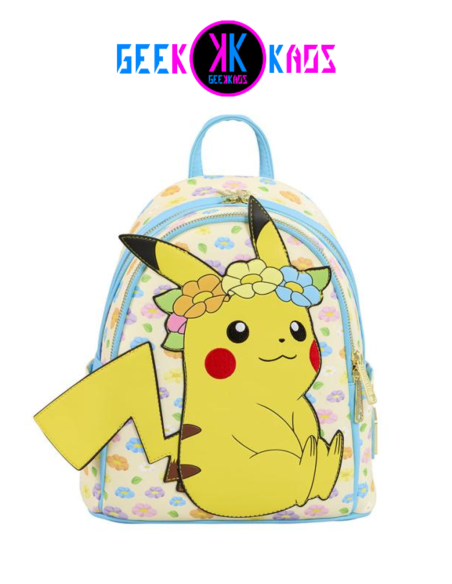 MINI MOCHILA - POKEMON - PIKACHU FLORAL